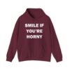 Smile if Horny Hooded Sweatshirt - Image 5