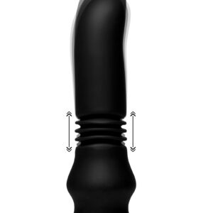 Silicone Vibrating and Thrusting Plug with Remote Control