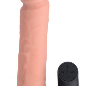 Big Shot Vibrating Remote Control Silicone Dildo - 8 Inch