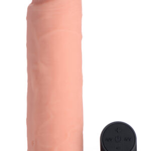 Big Shot Vibrating Remote Control Silicone Dildo - 9 Inch