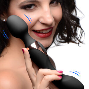 10X Dual Duchess 2-in-1 Silicone Massager - Black