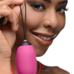 XL Silicone Vibrating Egg - Pink