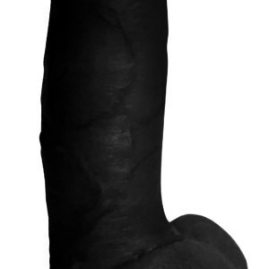 Jock 7 Inch Dildo with Balls - Black