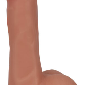 6 Inch Slim Dildo with Balls - Light