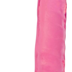 8 Inch Slim Stick with Balls Cherry Ice Dildo