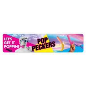 Pop Peckers Display Sign