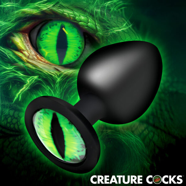 Creature Eye Green Eye Silicone Butt Plug - Large
